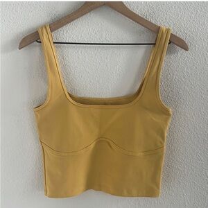Abercrombie & Fitch • Soft A&F Collection: Mustard Tank w/ Flattering Seam